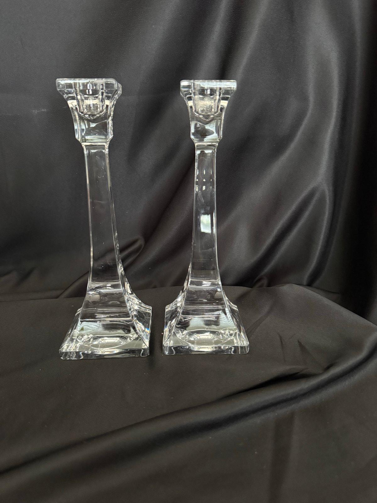 Villeroy and Boch Crystal Candlesticks - Etsy
