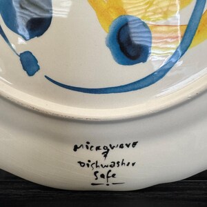 Anthropologie Friendship Script Quote Colorful Giving Plate zdjęcie 5