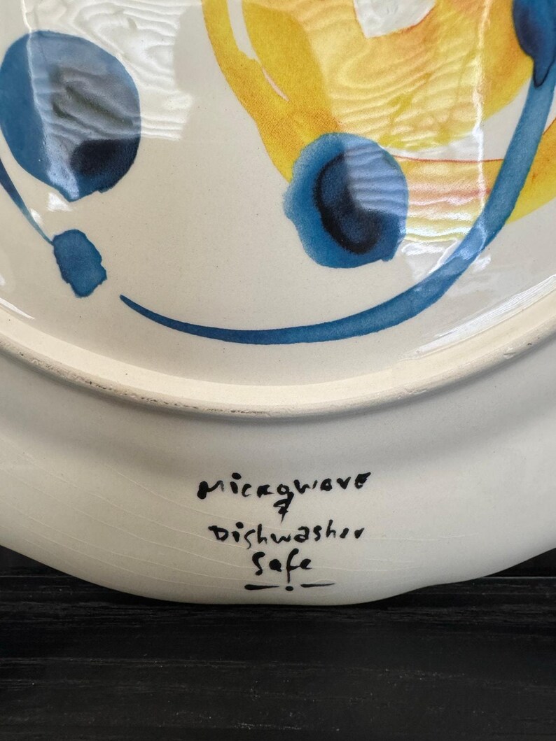 Anthropologie Friendship Script Quote Colorful Giving Plate zdjęcie 5