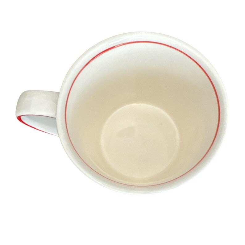 Vintage Molly Hatch for Anthropologie White Red Holly Mug image 7