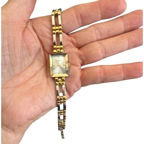 Vintage Anne Klein Silver and Gold Tone Women display picture 1