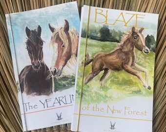 2-Bücher-Reihe für 6-12-Jährige: Blaze of the New Forest und The Yearlings. Werfen Sie einen Blick in die geheime Welt der New-Forest-Ponys, die in freier Wildbahn leben.