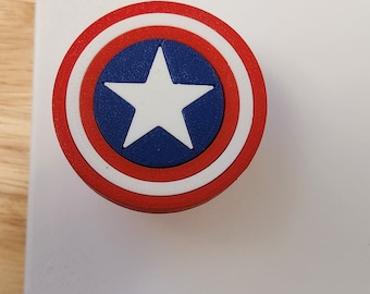Assemble Your Home: Pair of 3D Printed Captain America Draw Puller Knobs
