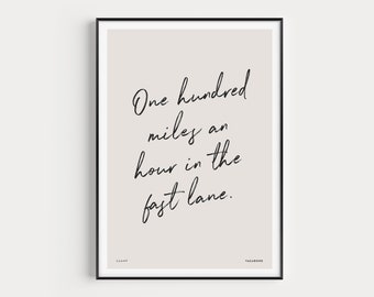 Caamp Vagabond Lyrics Print, Rock Music Poster (Digital Print)