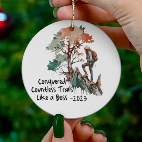 Hiking Ornament Hiking Gift Gifts For Hikers Christmas Ornament Hiking Lover Gift 2023 Ornament