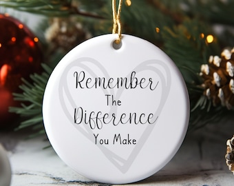 Pflegekraft Weihnachtsverzierung, Keramik-Andenken, danke Geschenk