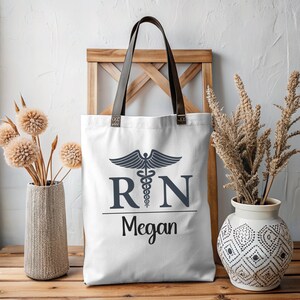 Krankenschwester Tragetasche RN Tote Krankenschwester Abschlussgeschenk Personalisierte Tasche RN Geschenk