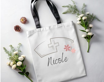 Personalized Nurse Tote Bag, RN Graduation Gift