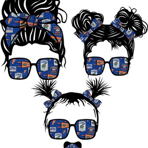 Florida Messy Bun PNG Bundle