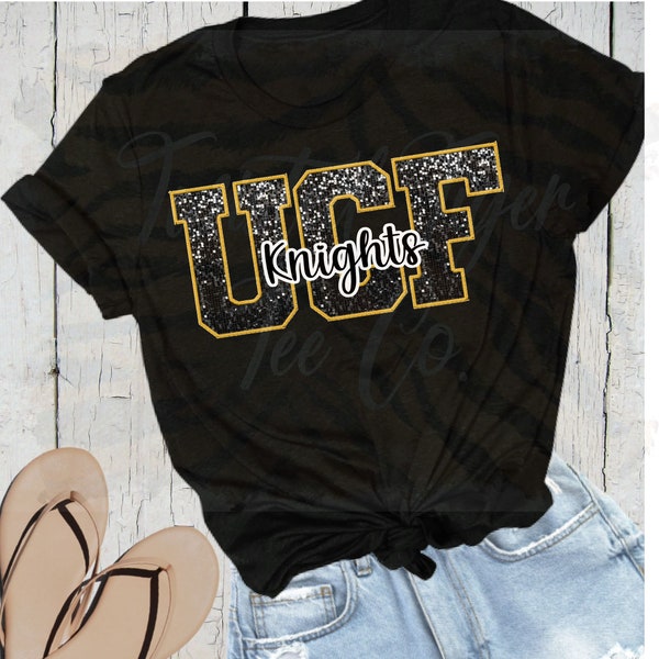 UCF knights Faux Embroidery PNG