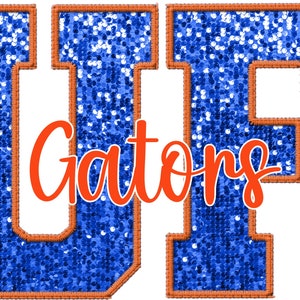 Florida Gators Faux-Stickerei PNG
