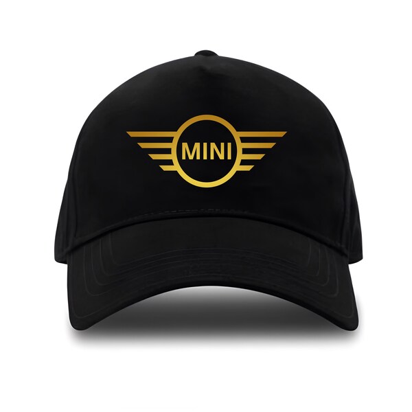 MINI Cooper Logo Leichte schwarze Öko-Baumwoll-Baseballmütze