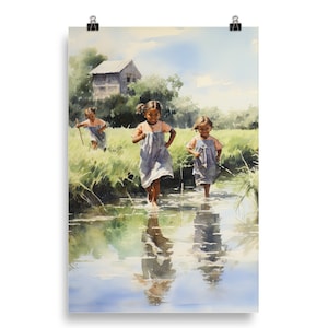 Gullah Art | Original Watercolor Painting | Poster Print