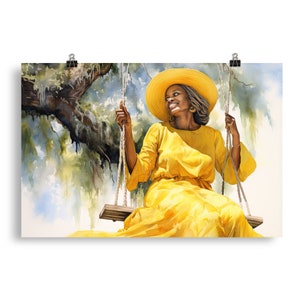 Gullah Art | Original Watercolor Painting | Poster Print