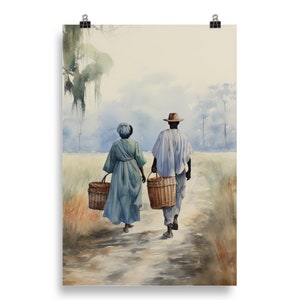 Gullah Art | Original Watercolor Painting | Poster Print