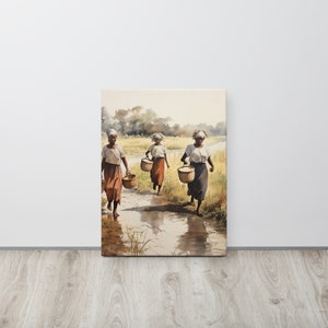 Gullah Art | Original Watercolor Painting | Canvas Print