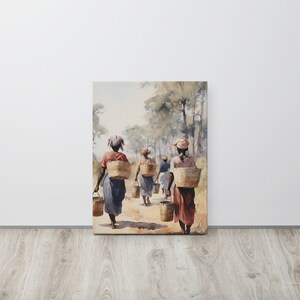 Gullah Art | Original Watercolor Painting | Canvas Print