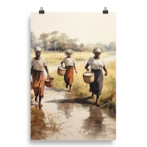 Gullah Art | Original Watercolor Painting | Poster Print