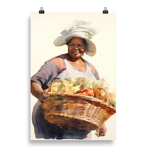 Gullah Art | Original Watercolor Painting | Poster Print