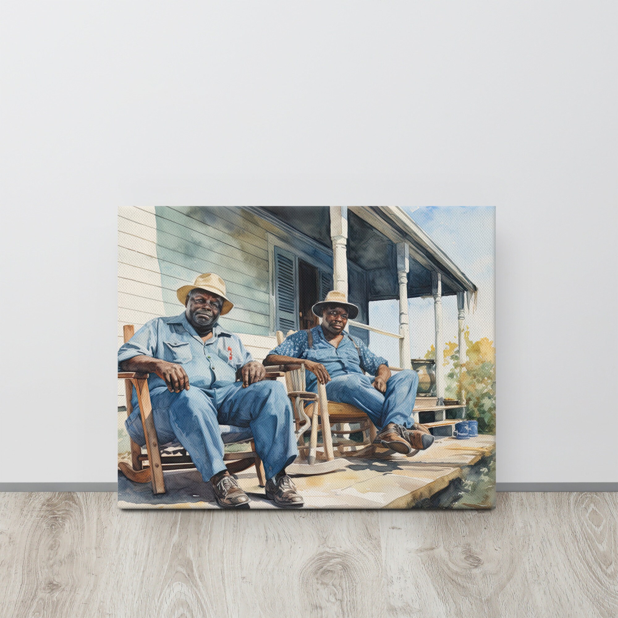 Gullah Art | Original Watercolor Painting | Morning Visit | Canvas ...