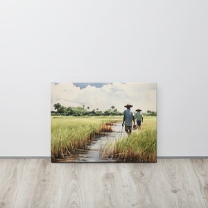 Gullah Art | Original Watercolor Painting | Canvas Print