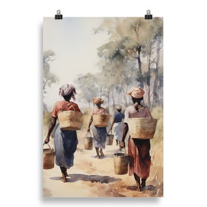 Gullah Art | Original Watercolor Painting | Poster Print