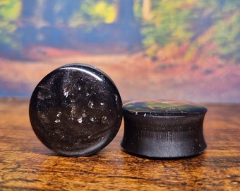 a pair of ear buttons | Tourmaline | Plugs tunnels