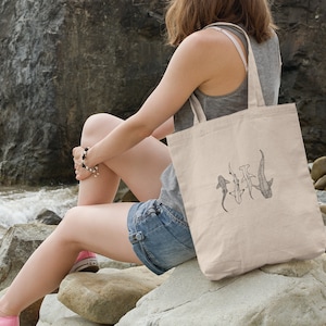 Shark tote bag, tote for shark lovers, ocean tote bag, ocean life tote bag, marine tote bag, gift for ocean lover