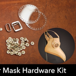 Plague Doctor Mask Hardware Kit: DIY Dieselpunk Mask Making