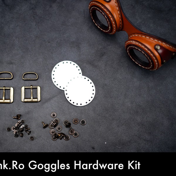 Hardware kit for the Dieselpunk.Ro Leather Goggles