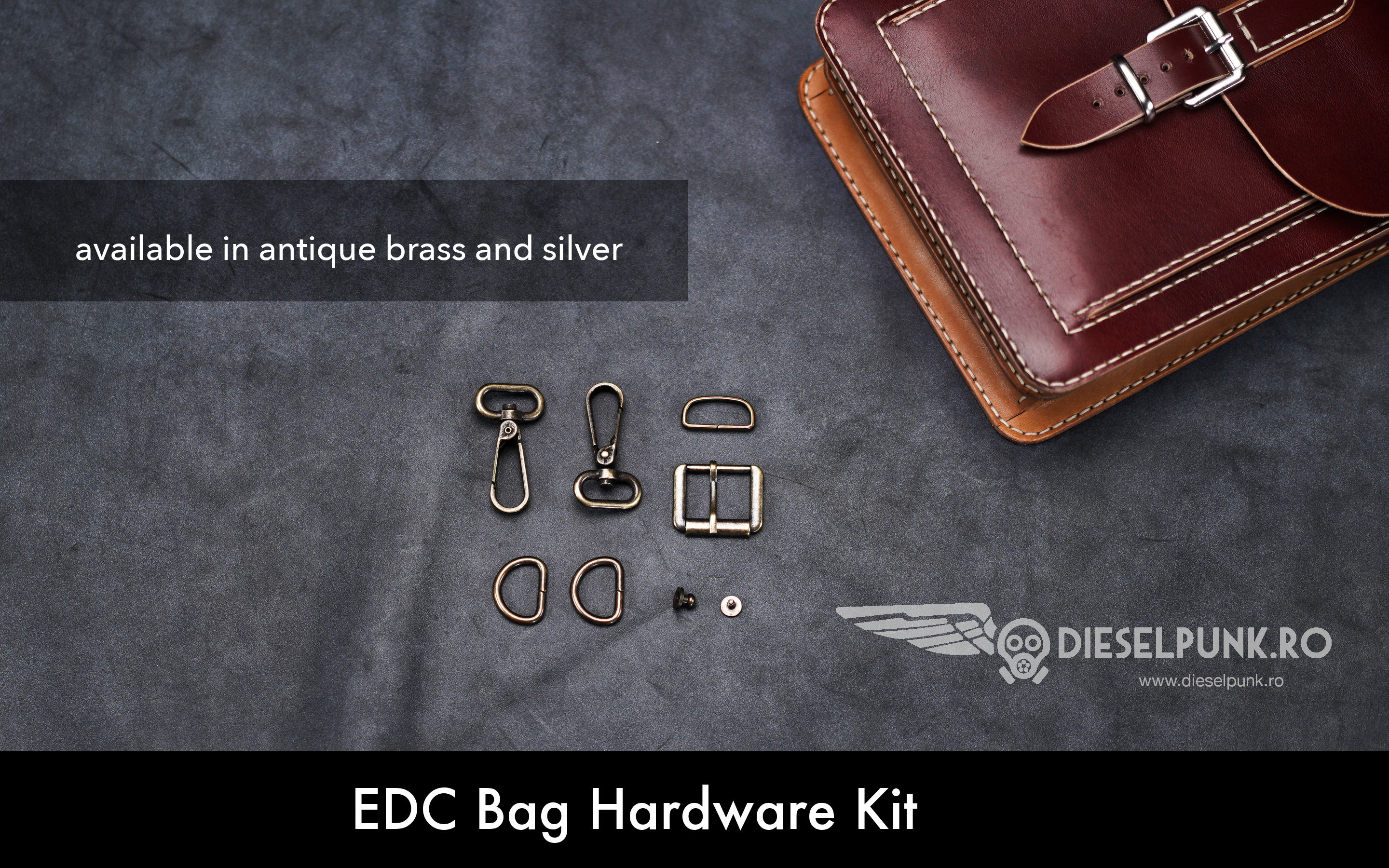 Dieselpunk.ro Edc Leather Bag Hardware Kit Etsy UK