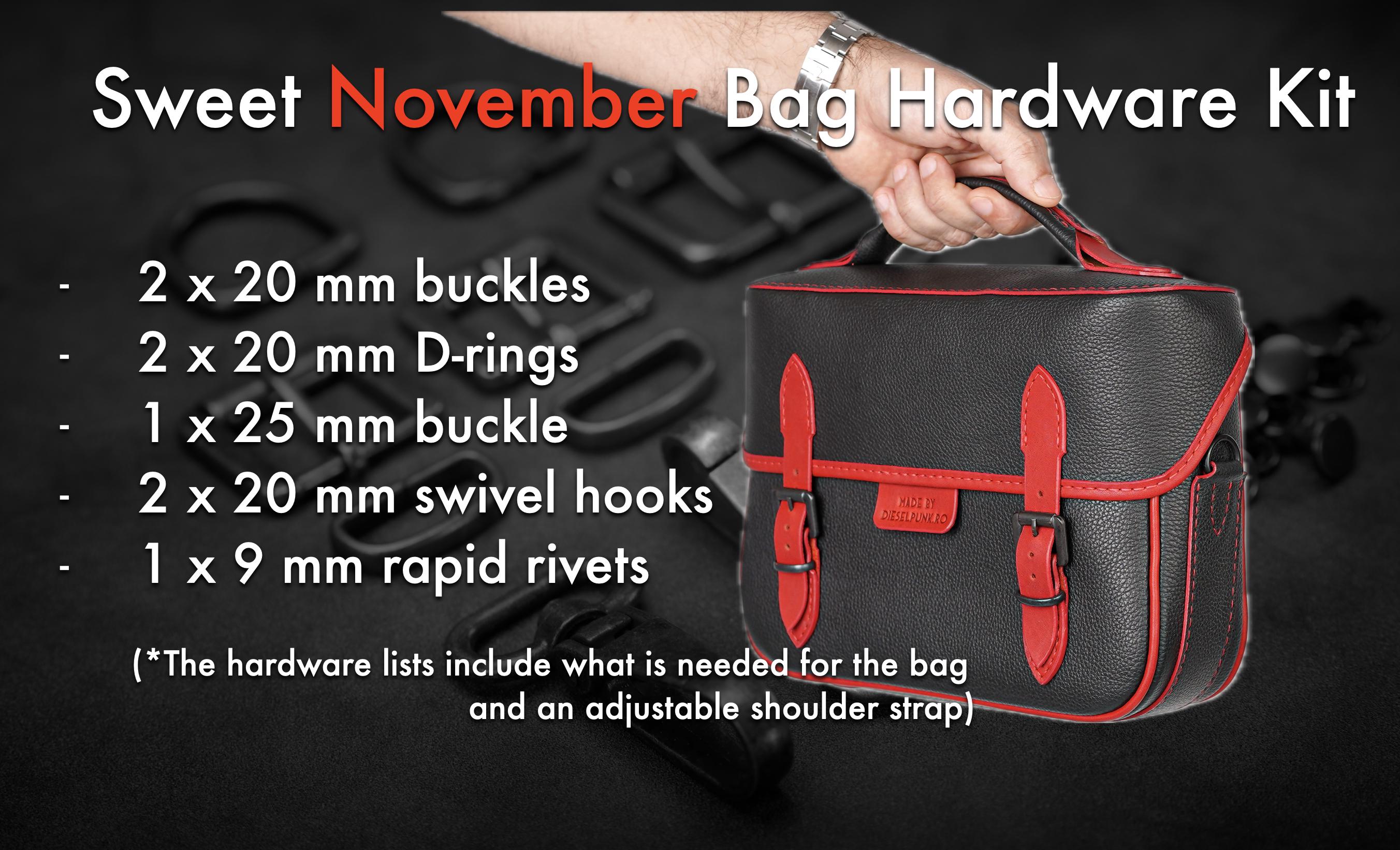 Tony See Patterns - Kit hardware per borsa a tracolla Sweet November