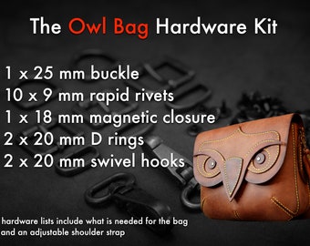 Dieselpunk.ro - Owl bag hardware kit