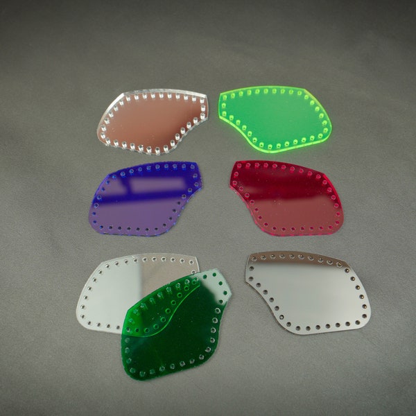 DieselpunkRo aviator lenses - laser cut lenses - Coloured plastic lenses