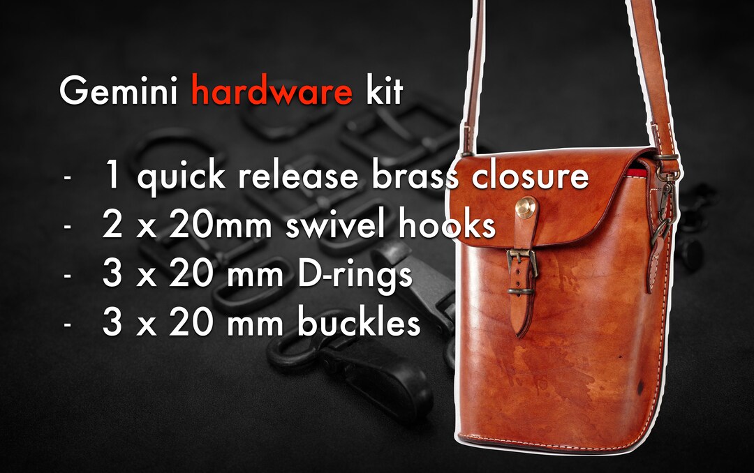Dieselpunk.ro gemini Backpack Messenger Bag Hardware Kit Etsy