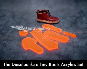 Tiny Boot Patroon - Schoensleutelhanger Sjabloon - Acryl Patroon