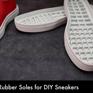 Rubber Soles for DIY Sneakers | Works with Dieselpunk.ro Patterns | Crafting Kit
