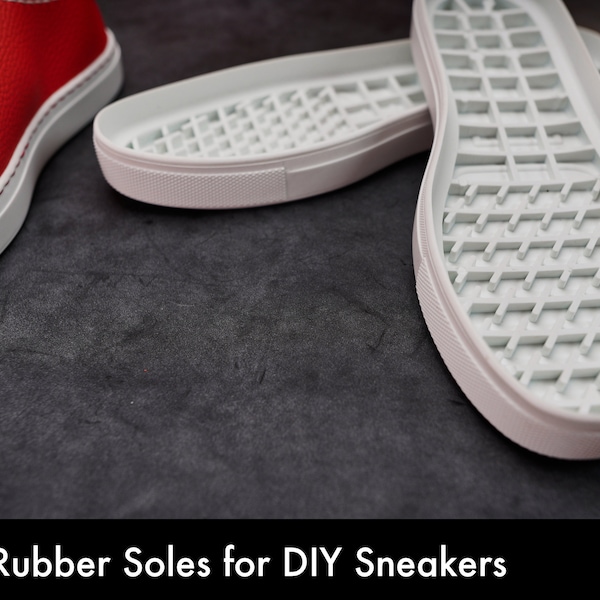 Rubber soles for diy sneakers - men sizes - works with the dieselpunk.ro pattern