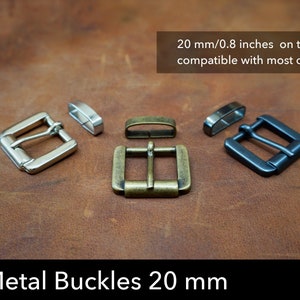 Solid Metal Bag Buckles - 20 mm Strap Buckles