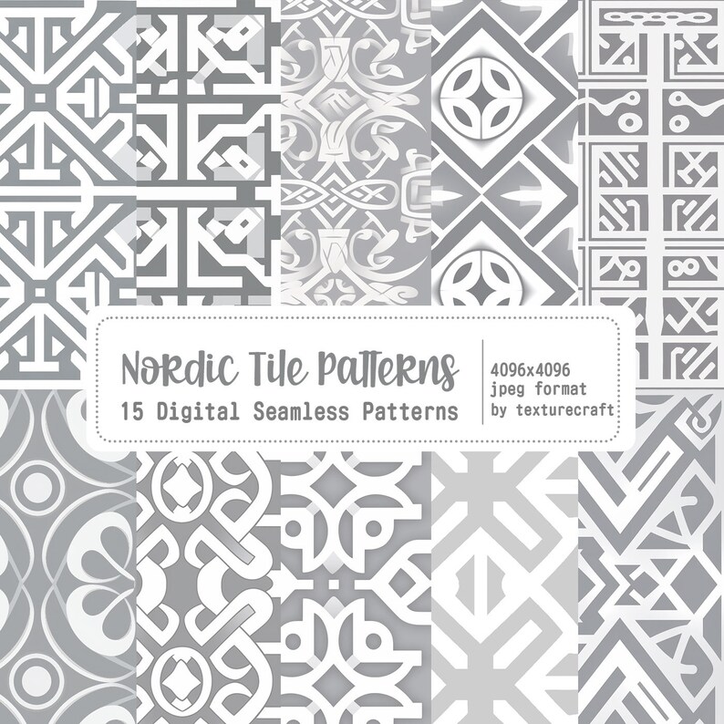 15 Nordic Inspired Tile Patterns - Etsy