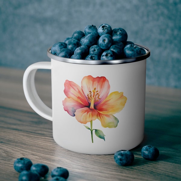 Blossoming Beauty: Floral Elegance on a Mug, 12oz stainless steel