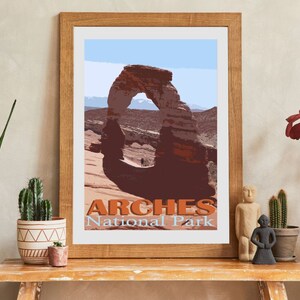 Arches National Park Poster | Wall Art | Digital Art | Art Print | Digital Print | Poster | Downloadable Art | Décor | Printable Art