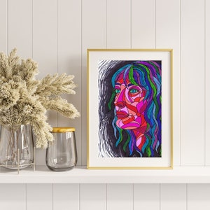 Stoic Lady | Wall Art | Digital Art | Art Print | Digital Print | Original Art | Downloadable Art | Décor | Printable Art
