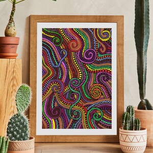 Crazed | Wall Art | Digital Art | Art Print | Digital Print | Original Art | Downloadable Art | Décor | Printable Art