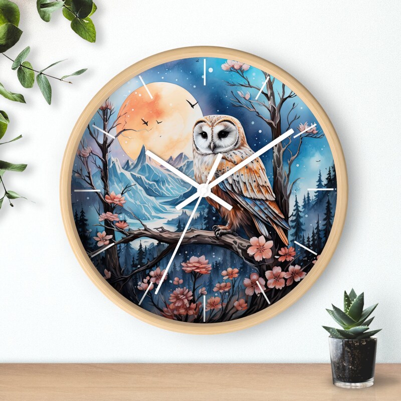 Owl Clock - Etsy