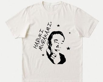 Haruki Murakami T-Shirt | Vintage Graphic Literature Indie Gift | Literary Bookish Writer Retro Tee | Japanese Literature Reader Gift