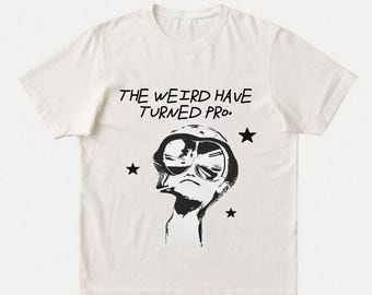 Hunter S. Thompson T-Shirt | Vintage Graphic Literature Indie Gift | The Weird Turn Pro Quote | Literary Bookish Writer Tee
