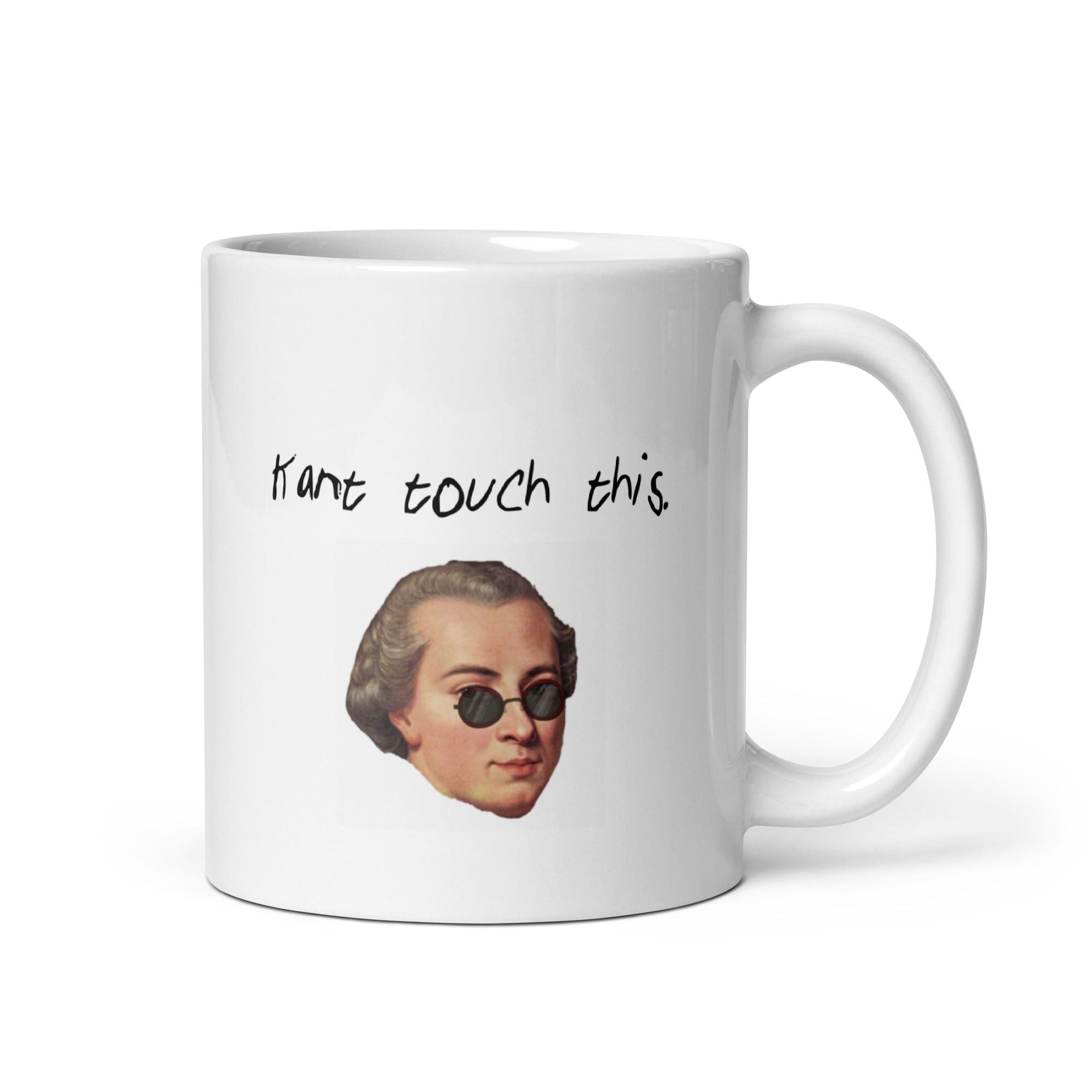Kant Touch This Mug | Funny Immanuel Kant Philosophy Mug Gift | Minimalist Ironic Philosophy Student Professor Gift Mug