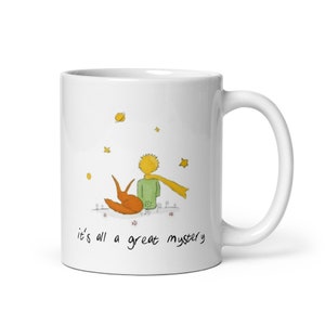 Der kleine Prinz Becher | Sternentasse Le Petit Prince Print Zitat Philosophie | Kinderbuch literarisches Geschenk