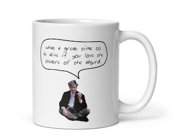 David Lynch Funny Quote Mug | Film Lover, Absurdist, Existentialist Philosophy Gift | Cinema Movie Buff TV Gift